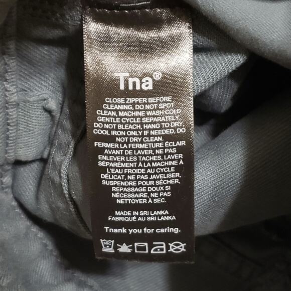 Aritzia TNA Greenwich Pant Utility Carpenter Jean Grey Sz 2 Relaxed Baggy Casual - Picture 8 of 13